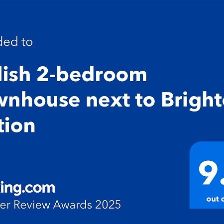 Stylish 2-Bedroom Townhouse Next To Brighton Station Esterno foto